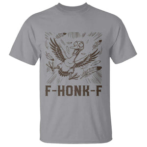 F Honk F Goose Lover T Shirt Funny Silly Chaotic Gift TS12 Sport Gray Print Your Wear
