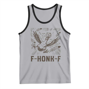 F Honk F Goose Lover Tank Top Funny Silly Chaotic Gift TS12 Athletic Heather Black Print Your Wear