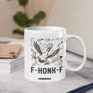 F Honk F Goose Lover Coffee Mug Funny Silly Chaotic Gift TS12 Print Your Wear