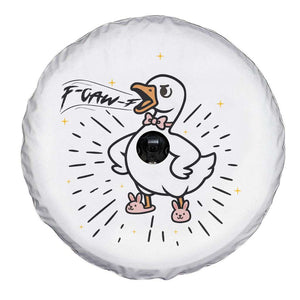 F Caw F Grumpy Goose Spare Tire Cover Funny Attitude Meme Gift TS12 Print Your Wear