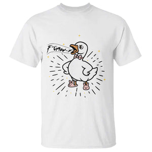 F Caw F Grumpy Goose T Shirt Funny Attitude Meme Gift TS12 White Print Your Wear