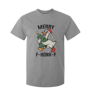 Merry F Caw F Goose T Shirt For Kid Funny Christmas Gift TS12 Sport Gray Print Your Wear