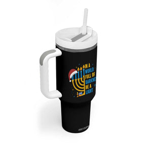 Christmas Hanukkah Interfaith Family Gift Tumbler With Handle In A World Full Of Darkness Be A Light TS12 Print Your Wear