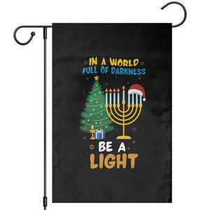 Be A Light Christmas Hanukkah Garden Flag Interfaith Family Gift TS12 Black Print Your Wear