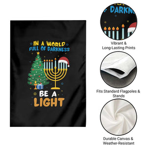 Be A Light Christmas Hanukkah Garden Flag Interfaith Family Gift TS12 Print Your Wear