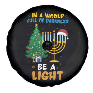 Be A Light Christmas Hanukkah Spare Tire Cover Interfaith Family Gift TS12 Print Your Wear