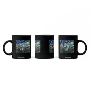 Funny Hanukkah Sloth Coffee Mug Van Gogh Starry Night Jewish Gift TS12 Print Your Wear