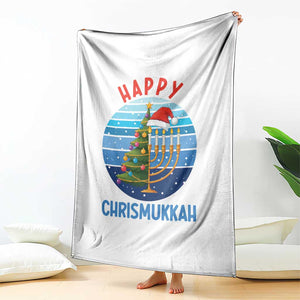 Happy Chrismukkah Throw Blanket Menorah Candle Christmas Tree Holiday Jewish Gift TS12 Print Your Wear
