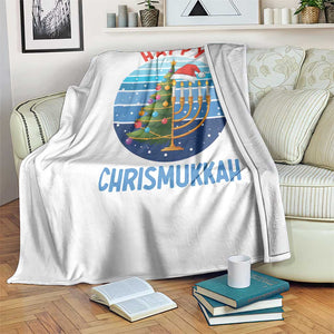 Happy Chrismukkah Throw Blanket Menorah Candle Christmas Tree Holiday Jewish Gift TS12 Print Your Wear