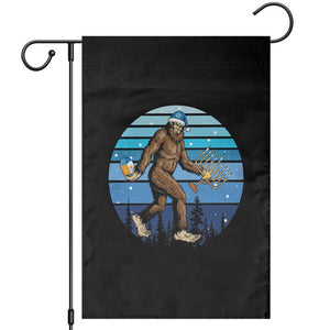 Funny Christmas Hanukkah Bigfoot Lover Garden Flag Jewish Holiday Gift TS12 Black Print Your Wear