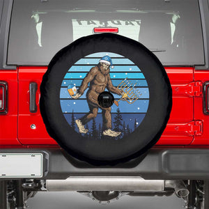 Funny Christmas Hanukkah Bigfoot Lover Spare Tire Cover Jewish Holiday Gift TS12 Black Print Your Wear