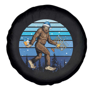 Funny Christmas Hanukkah Bigfoot Lover Spare Tire Cover Jewish Holiday Gift TS12 Print Your Wear