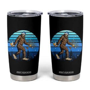 Funny Christmas Hanukkah Bigfoot Lover Tumbler Cup Jewish Holiday Gift TS12 Black Print Your Wear