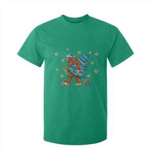 Funny Hanukkah Bigfoot Lover Jewish Holiday Gift T Shirt For Kid TS12 Irish Green Print Your Wear