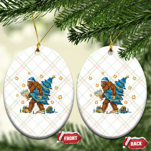 Funny Hanukkah Bigfoot Lover Jewish Holiday Gift Ceramic Ornament TS12 Print Your Wear