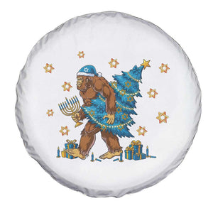 Funny Hanukkah Bigfoot Lover Jewish Holiday Gift Spare Tire Cover TS12 Print Your Wear