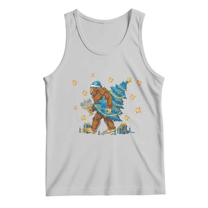 Funny Hanukkah Bigfoot Lover Jewish Holiday Gift Tank Top TS12 Ash Print Your Wear