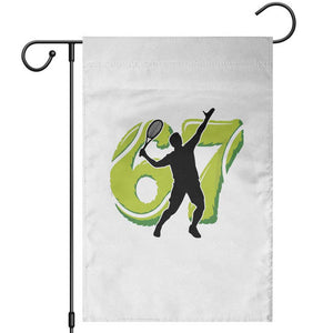 Funny Gen Z Alpha Gift Garden Flag Six Seven Meme Tennis Lover TS12 White Print Your Wear