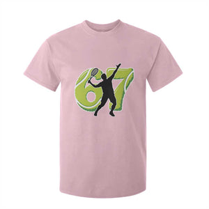 Funny Gen Z Alpha Gift T Shirt For Kid Six Seven Meme Tennis Lover TS12 Light Pink Print Your Wear