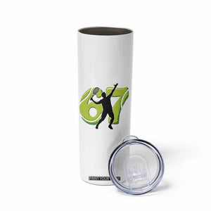 Funny Gen Z Alpha Gift Skinny Tumbler Six Seven Meme Tennis Lover TS12 Print Your Wear