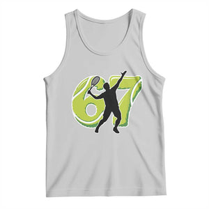 Funny Gen Z Alpha Gift Tank Top Six Seven Meme Tennis Lover TS12 Ash Print Your Wear