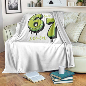 Six Seven Meme Tennis Lover Throw Blanket Gen Alpha Slang Gift TS12 Print Your Wear