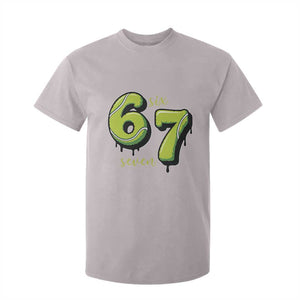 Six Seven Meme Tennis Lover T Shirt For Kid Gen Alpha Slang Gift TS12 Ice Gray Print Your Wear