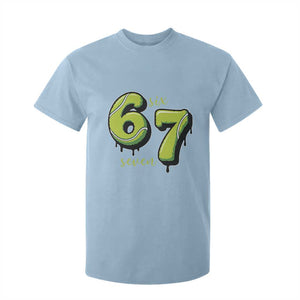 Six Seven Meme Tennis Lover T Shirt For Kid Gen Alpha Slang Gift TS12 Light Blue Print Your Wear