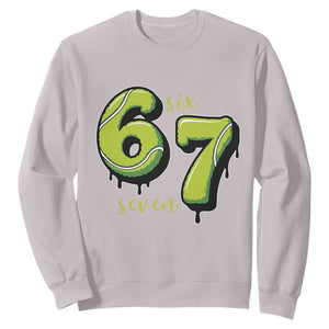 Six Seven Meme Tennis Lover Sweatshirt Gen Alpha Slang Gift TS12 Ice Gray Print Your Wear