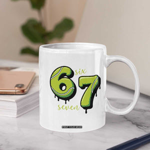 Six Seven Meme Tennis Lover Coffee Mug Gen Alpha Slang Gift TS12 Print Your Wear