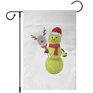 Funny Christmas Tennis Snowman Garden Flag Tennis Lover Gift TS12 Black Print Your Wear