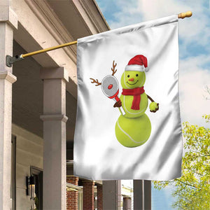 Funny Christmas Tennis Snowman Garden Flag Tennis Lover Gift TS12 Print Your Wear