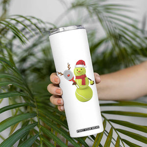 Funny Christmas Tennis Snowman Skinny Tumbler Tennis Lover Gift TS12 Print Your Wear
