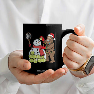 Funny Squatch Christmas Tennis Gift Coffee Mug Bigfoot Player Enthusiast TS12 Print Your Wear