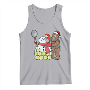 Funny Squatch Christmas Tennis Gift Tank Top Bigfoot Player Enthusiast TS12 Athletic Heather Print Your Wear