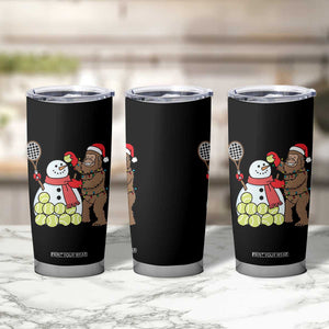 Funny Squatch Christmas Tennis Gift Tumbler Cup Bigfoot Player Enthusiast TS12 Print Your Wear
