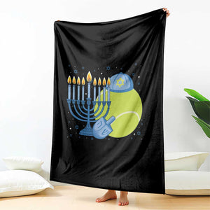 Jewish Tennis Player Hanukkah Throw Blanket Funny Racquet Lover Gift TS12 Print Your Wear