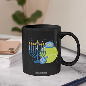Jewish Tennis Player Hanukkah Coffee Mug Funny Racquet Lover Gift TS12 Print Your Wear