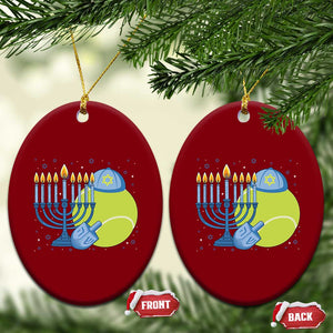 Jewish Tennis Player Hanukkah Ceramic Ornament Funny Racquet Lover Gift TS12 Print Your Wear
