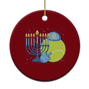 Jewish Tennis Player Hanukkah Ceramic Ornament Funny Racquet Lover Gift TS12 1pc Red Print Your Wear