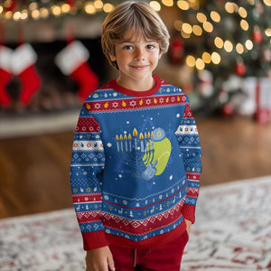 Jewish Tennis Player Chanukkah Hanukkah Ugly Sweater Funny Racquet Lover Gift TS12 Blue Red Print Your Wear