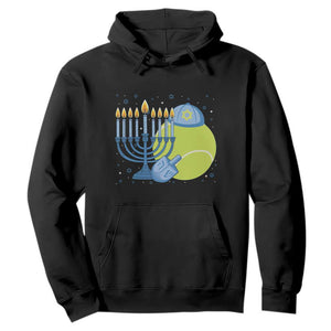 Jewish Tennis Player Hanukkah Hoodie Funny Racquet Lover Gift TS12 Black Print Your Wear