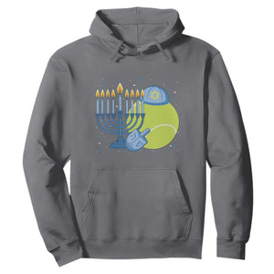 Jewish Tennis Player Hanukkah Hoodie Funny Racquet Lover Gift TS12 Charcoal Print Your Wear