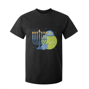Jewish Tennis Player Hanukkah T Shirt For Kid Funny Racquet Lover Gift TS12 Black Print Your Wear