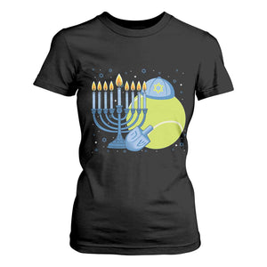 Jewish Tennis Player Hanukkah T Shirt For Women Funny Racquet Lover Gift TS12 Black Print Your Wear