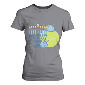 Jewish Tennis Player Hanukkah T Shirt For Women Funny Racquet Lover Gift TS12 Charcoal Print Your Wear