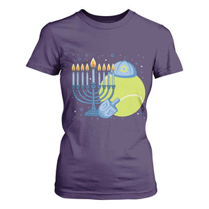 Jewish Tennis Player Hanukkah T Shirt For Women Funny Racquet Lover Gift TS12 Purple Print Your Wear