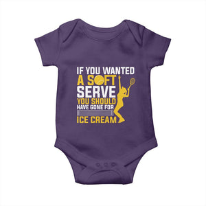If You Wanted Soft Serve Gone For Ice Cream Baby Onesie Tennis Lover Gift TS12 Purple Print Your Wear