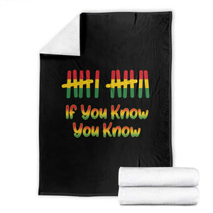 Funny Black History Six Seven Meme Throw Blanket If You Know You Know TS12 White Print Your Wear