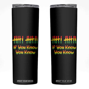 Funny Black History Six Seven Meme Skinny Tumbler If You Know You Know TS12 Black Print Your Wear